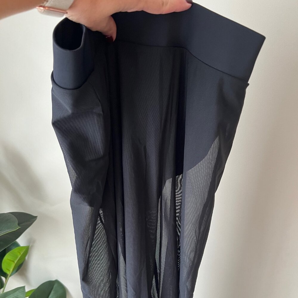 Balera Black Mesh Culotte Pants SA